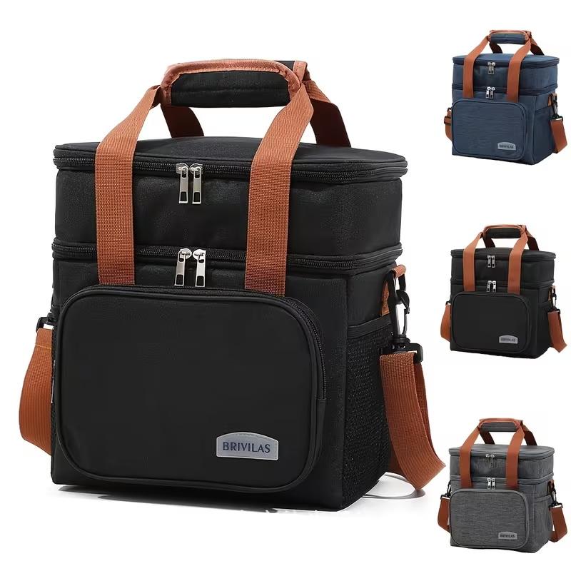 Coffee Equipment Bag - 1pc Insulated Lunch Bag, Large Capacity