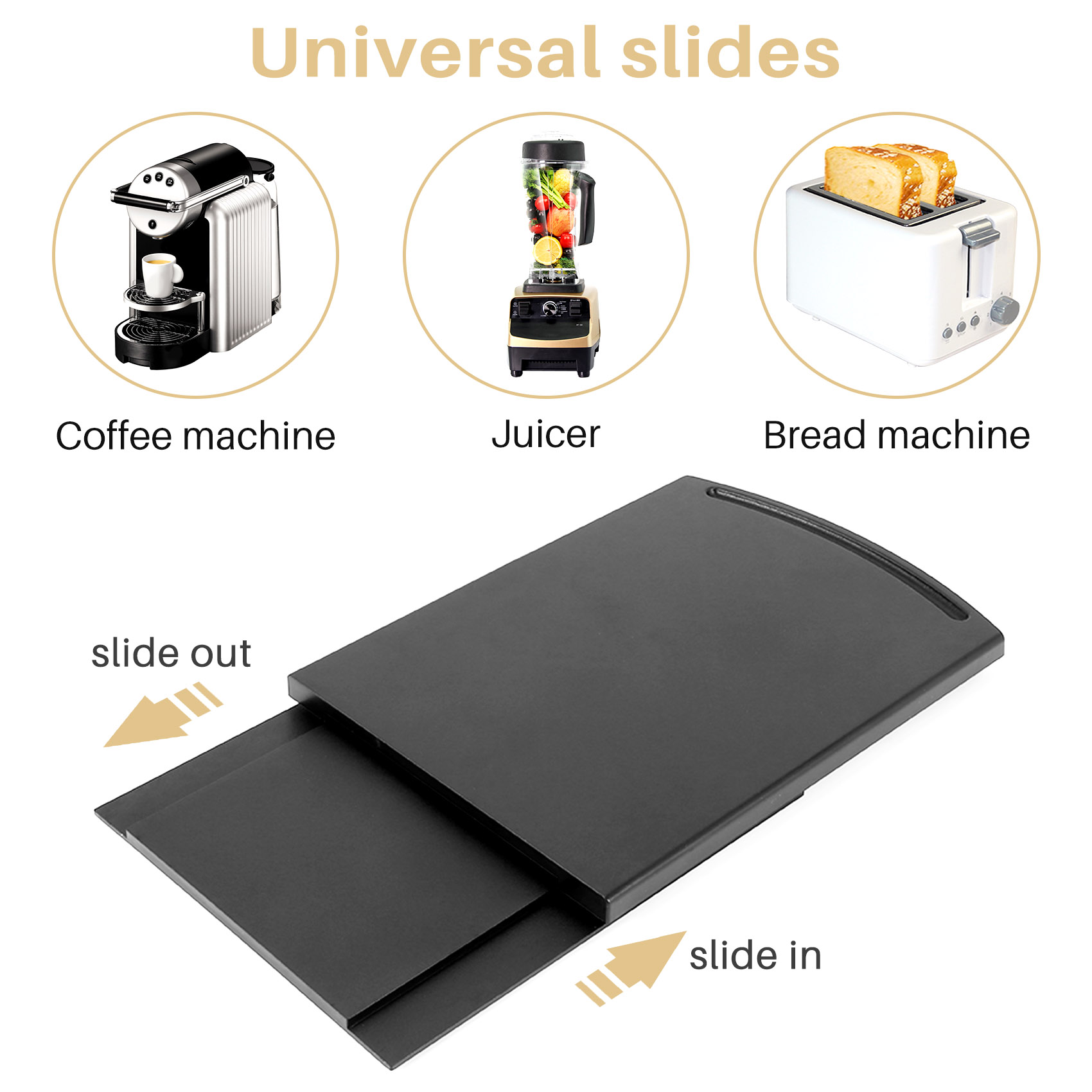 ABVJ-Kitchen Sink Sliding Coff - Coffee Equipment Tray recension och pris