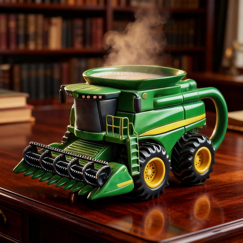 Handcrafted Tractor Coffee Mug - Vintage Coffee Equipment recension och pris