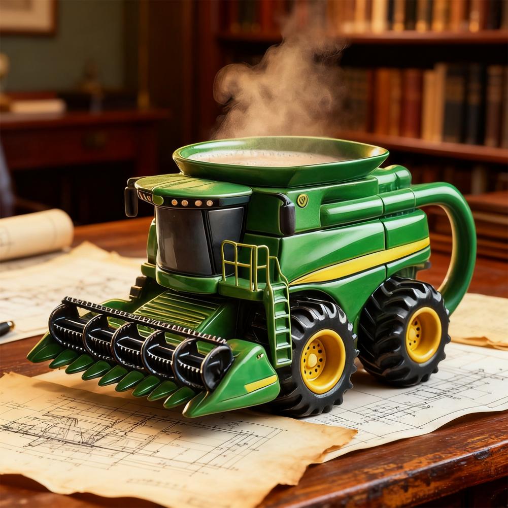 Handcrafted Tractor Coffee Mug - Vintage Coffee Equipment recension och pris