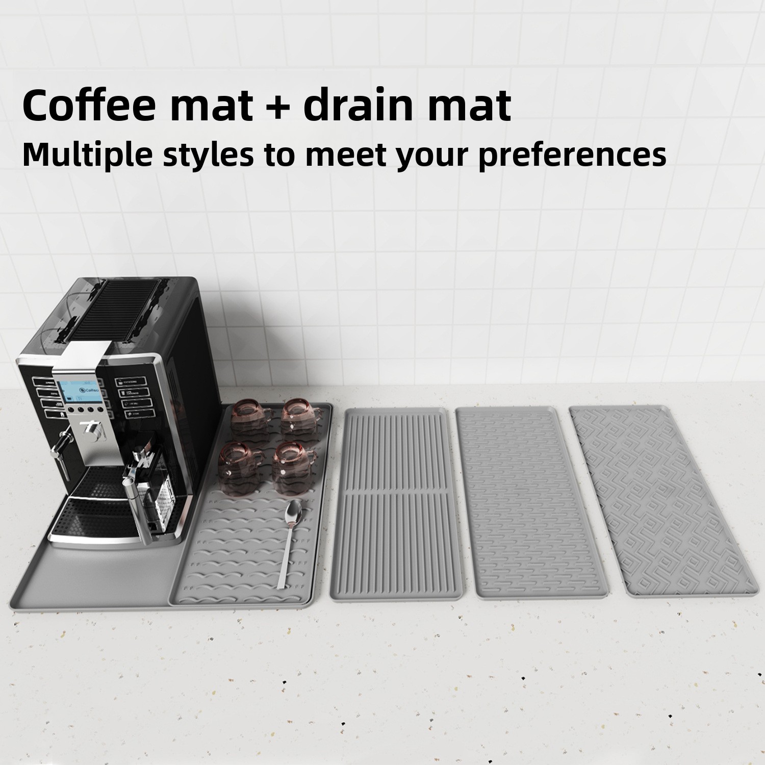 Silicone Coffee Machine Mat No - Coffee Equipment Tray recension och pris
