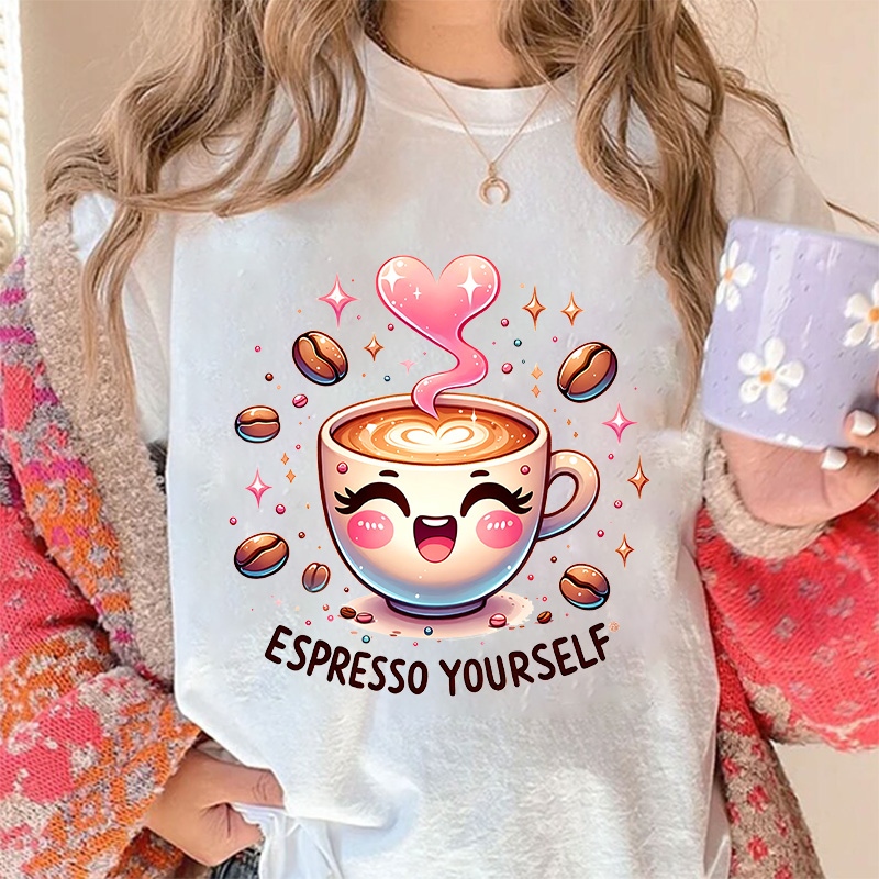 New Coffee Cute Patter Iron-On - Coffee Equipment Bag recension och pris