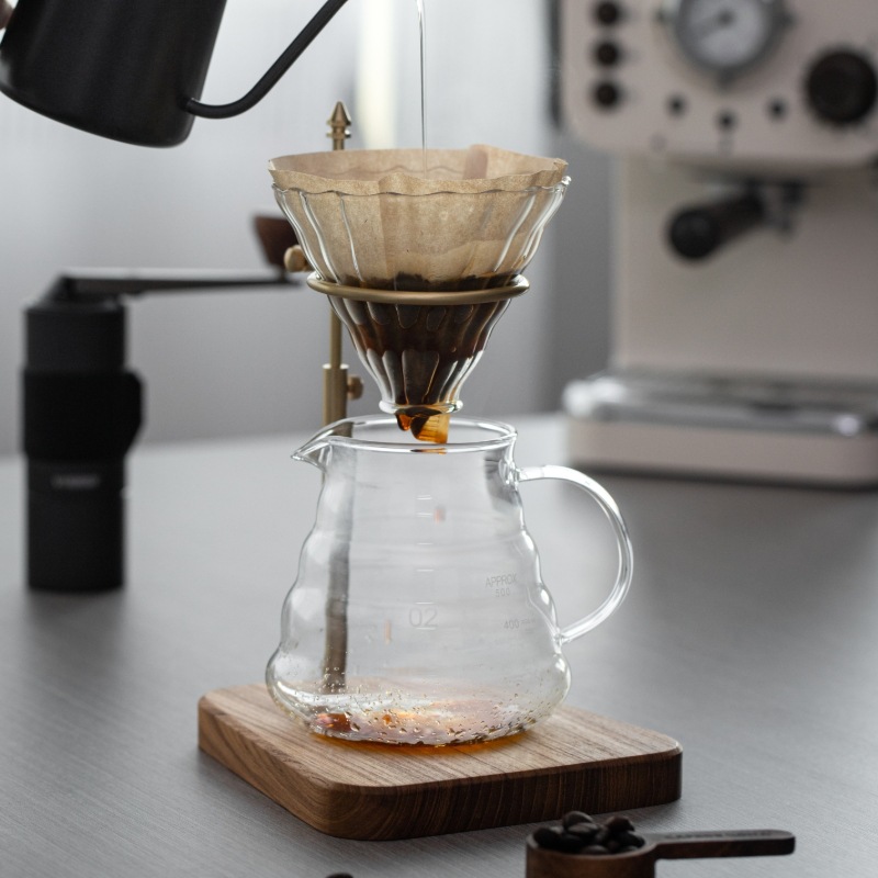 Vintage Brass & Walnut Wood Po - Coffee Equipment V60 recension och pris