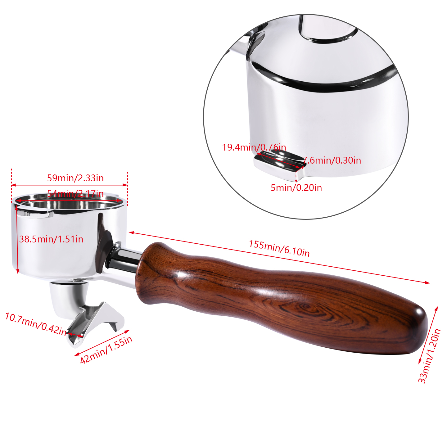 51mm 2 Ears Double Spout Porta - Delonghi Espresso Ecp3420 recension och pris