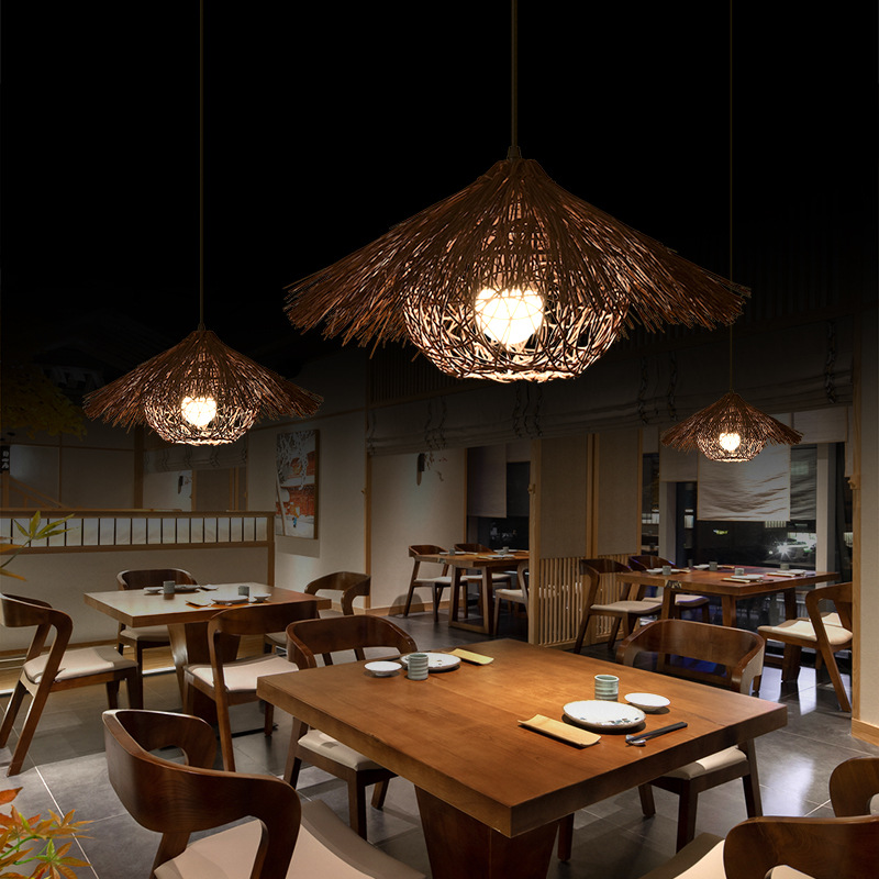 Creative Rattan Woven Chandeli - Vintage Coffee Equipment recension och pris