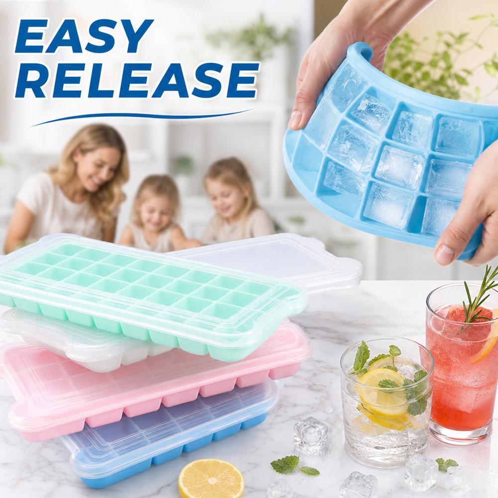 Silicone Ice Cube Tray With Li - Coffee Equipment Tray recension och pris