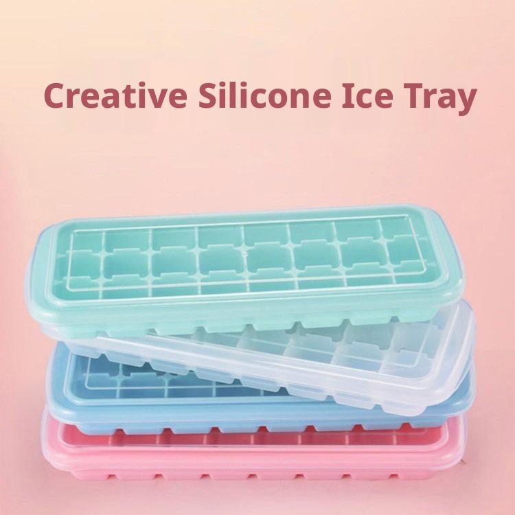 Silicone Ice Cube Tray With Li - Coffee Equipment Tray recension och pris