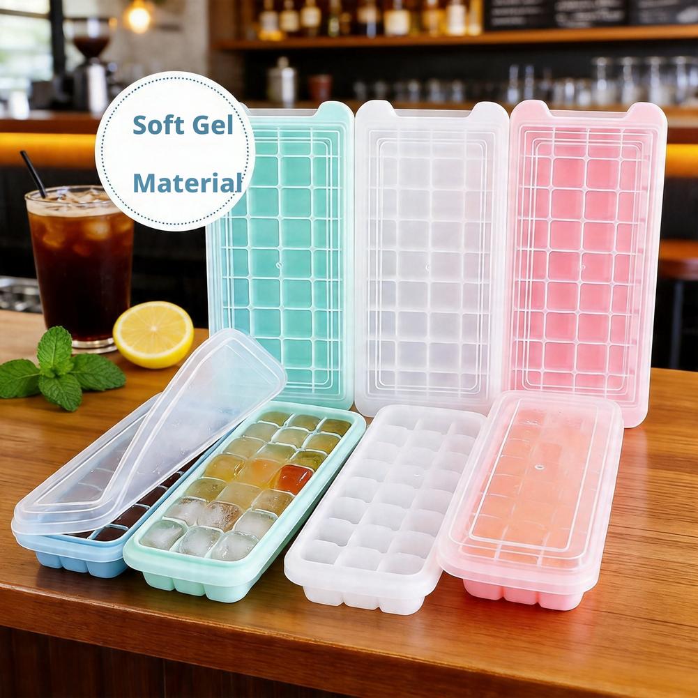 Silicone Ice Cube Tray With Li - Coffee Equipment Tray recension och pris
