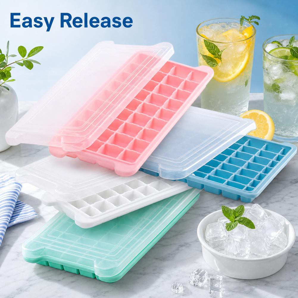 Silicone Ice Cube Tray With Li - Coffee Equipment Tray recension och pris